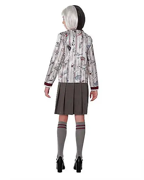 Spirit Halloween Kids Estella School Uniform Costume - Disney Cruella - Image 2
