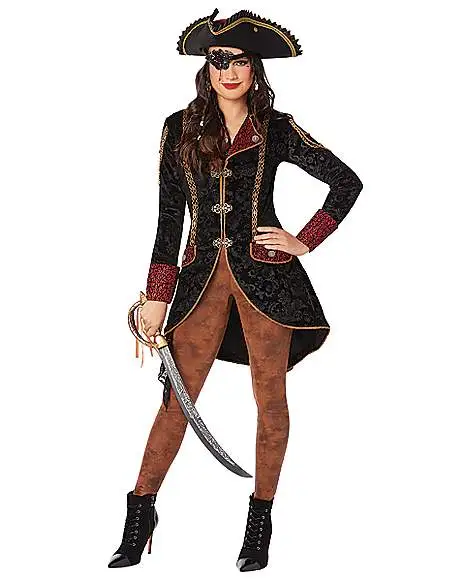 Spirit Halloween Adult Regal Rebels Pirate Jacket