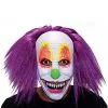 Spirit Halloween Purple Hair Clown Full Mask
