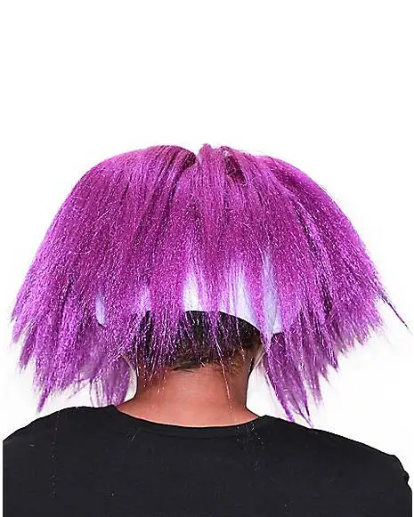 Spirit Halloween Purple Hair Clown Full Mask - Image 3
