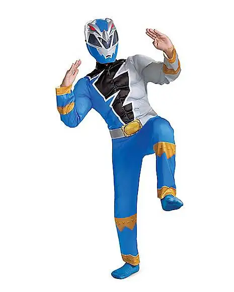 Spirit Halloween Kids Blue Ranger Costume - Dino Fury