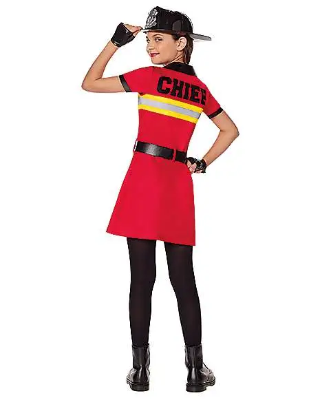 Spirit Halloween Kids Firefighter Dress Costume - Image 2