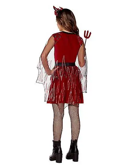 Spirit Halloween Kids Dark Devil Dress Costume - Image 2