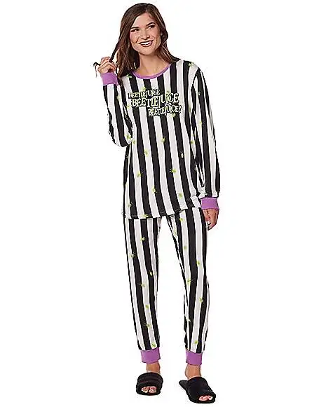 Spirit Halloween Beetlejuice Pajama Set - Image 3