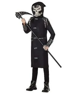 Spirit Halloween Kids Skeleton Undertaker Costume