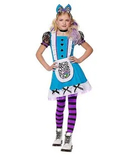 Spirit Halloween Kids Dark Alice Dress Costume