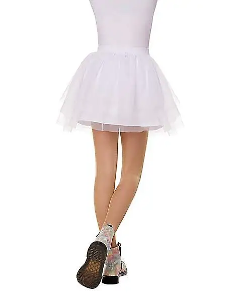 Spirit Halloween Kids White Tulle Skirt - Image 2