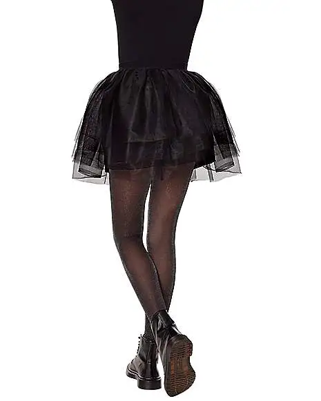 Spirit Halloween Kids Black Tulle Skirt - Image 2