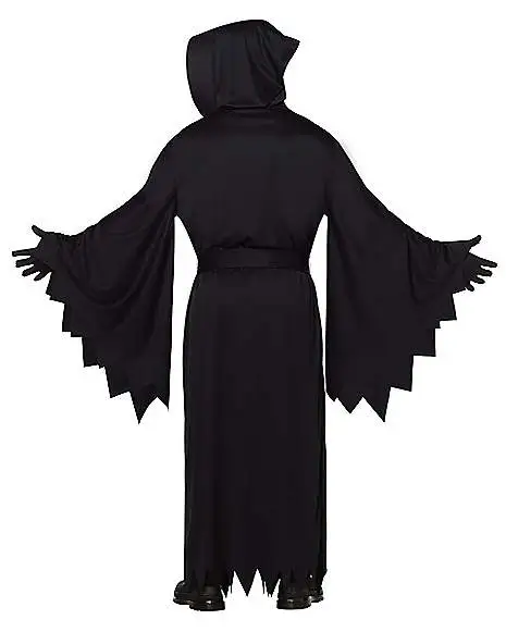 Spirit Halloween Adult Hooded Black Robe Costume - Image 2