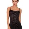 Spirit Halloween Front Lace-Up Corset - Black