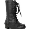 Spirit Halloween Kids Black Combat Boots