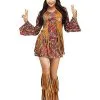 Spirit Halloween Adult Peace And Love Hippie Costume