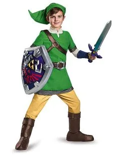 Spirit Halloween Kids Link Costume Deluxe - The Legend Of Zelda