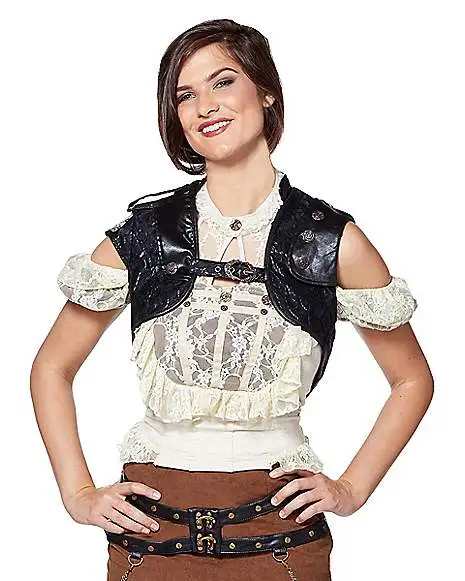 Spirit Halloween Black Steampunk Vest