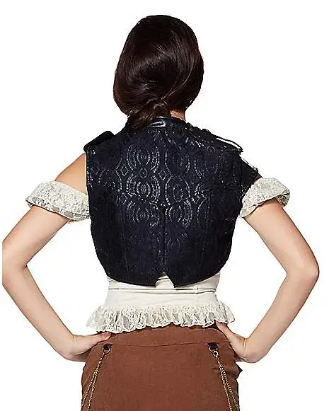 Spirit Halloween Black Steampunk Vest - Image 2