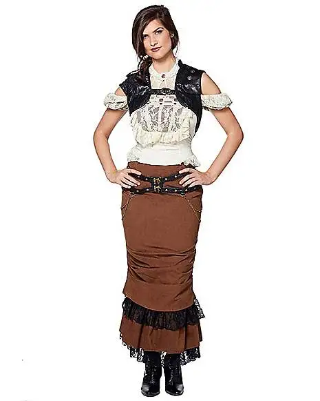 Spirit Halloween Black Steampunk Vest - Image 4
