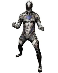 Spirit Halloween Adult Black Ranger Skin Suit Costume - Power Rangers