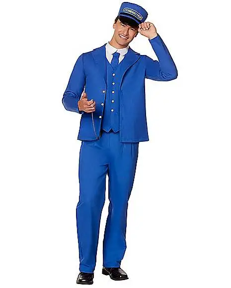 Spirit Halloween Adult Train Conductor Costume - Image 2