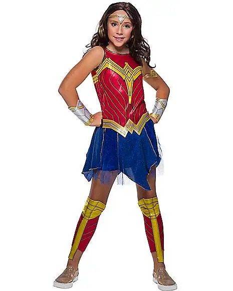 Spirit Halloween Kids Wonder Woman Costume - Deluxe