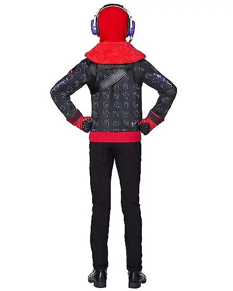 Spirit Halloween Youth Raptor (Glow) Costume – Fortnite - Image 2