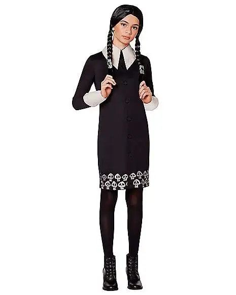 Spirit Halloween Kids Wednesday Addams Costume - The Addams Family 2