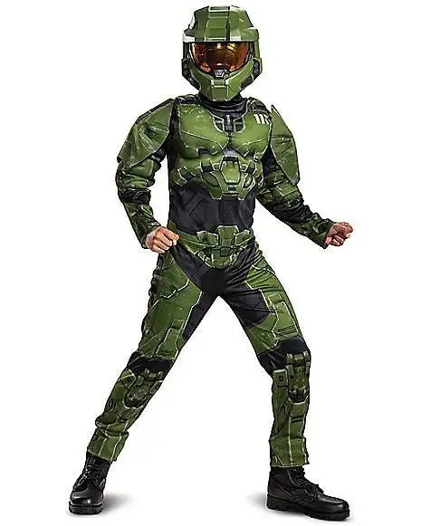 Spirit Halloween Kids Master Chief Muscle Costume - Halo Infinite